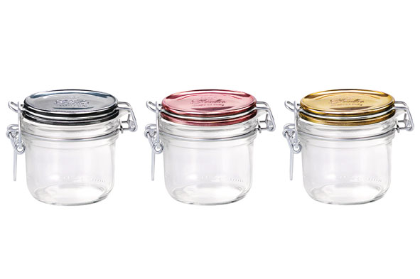 Fido Bocal rond 200ml - couvercle diff. couleur 24 pcs